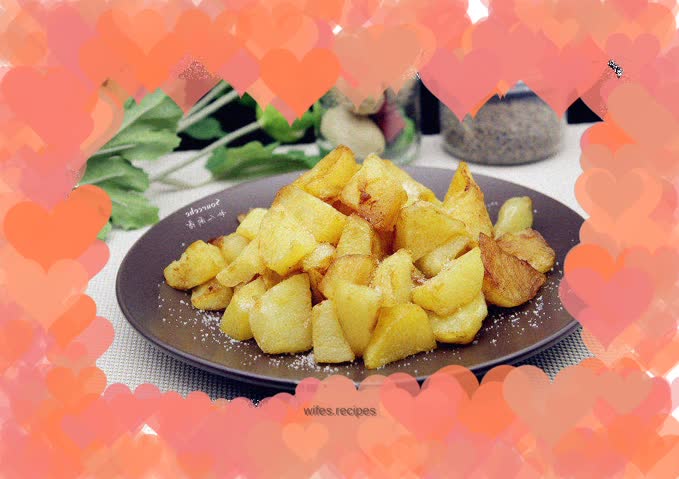 Healthy oil-free salt and pepper potato wedges