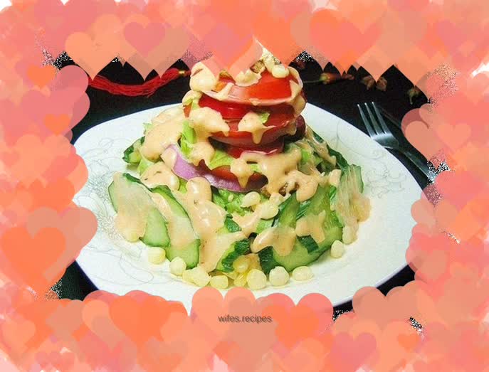 Garden vegetable salad