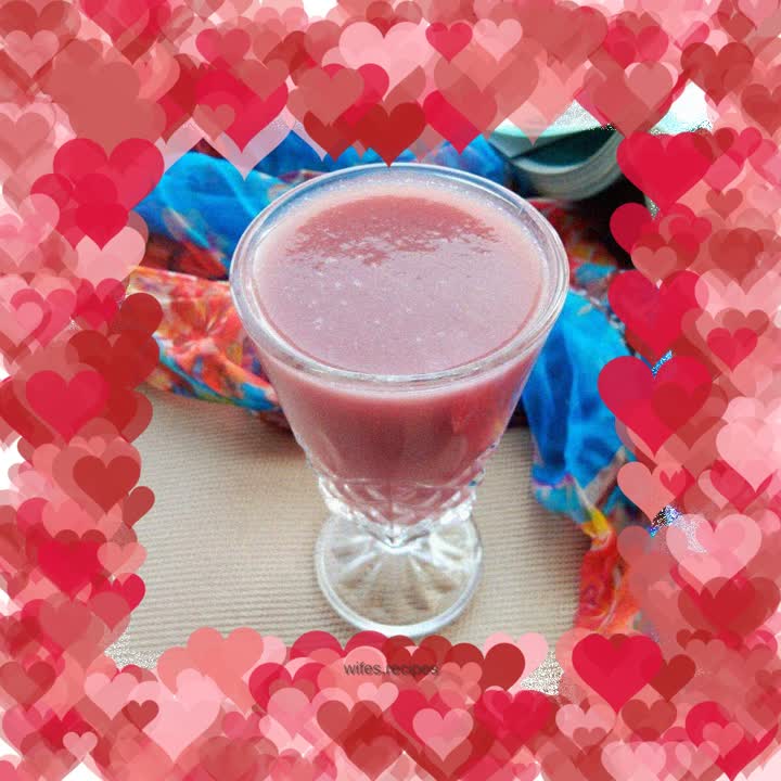 Purple sweet potato banana juice