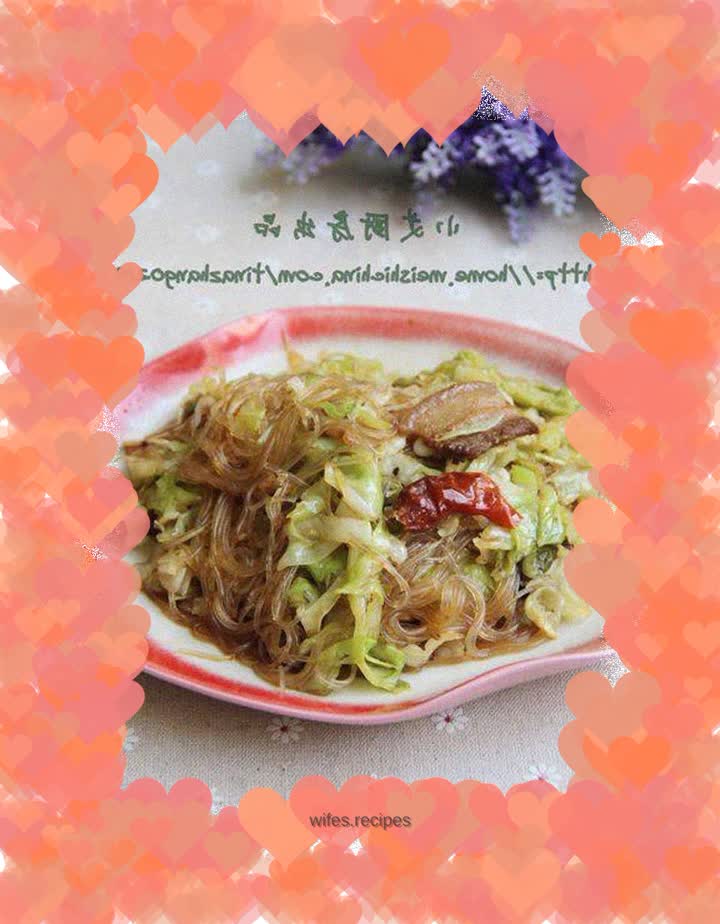 Stir-fried Cabbage with Shrimp Vermicelli