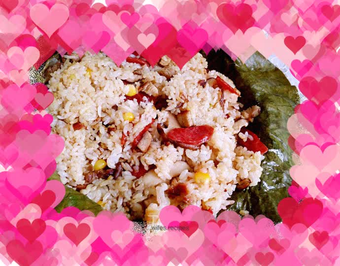 Fragrant lotus leaf rice