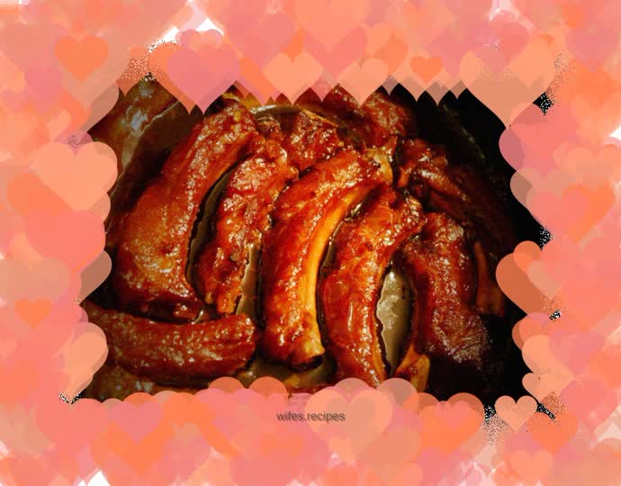 Finger-licking honey-glazed pork ribs (oven version)