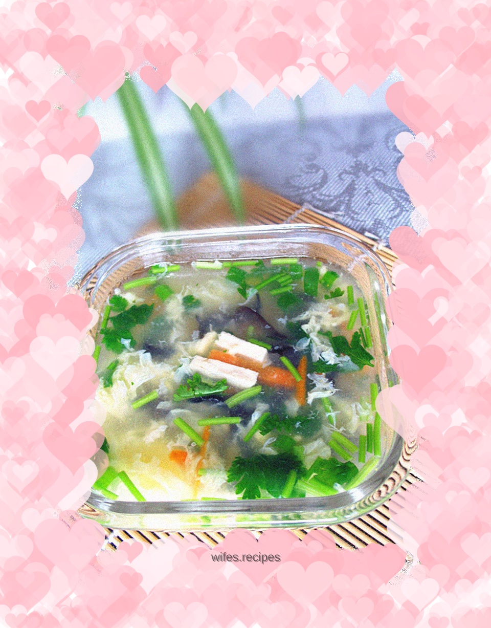Tofu and Egg Drop Soup