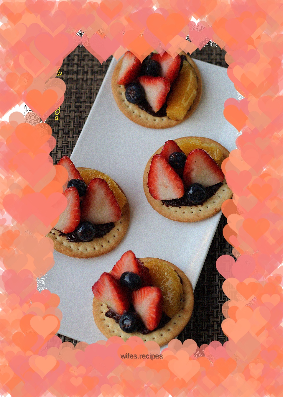 Ganache fruit snacks - a dessert that can be shared with friends at any time