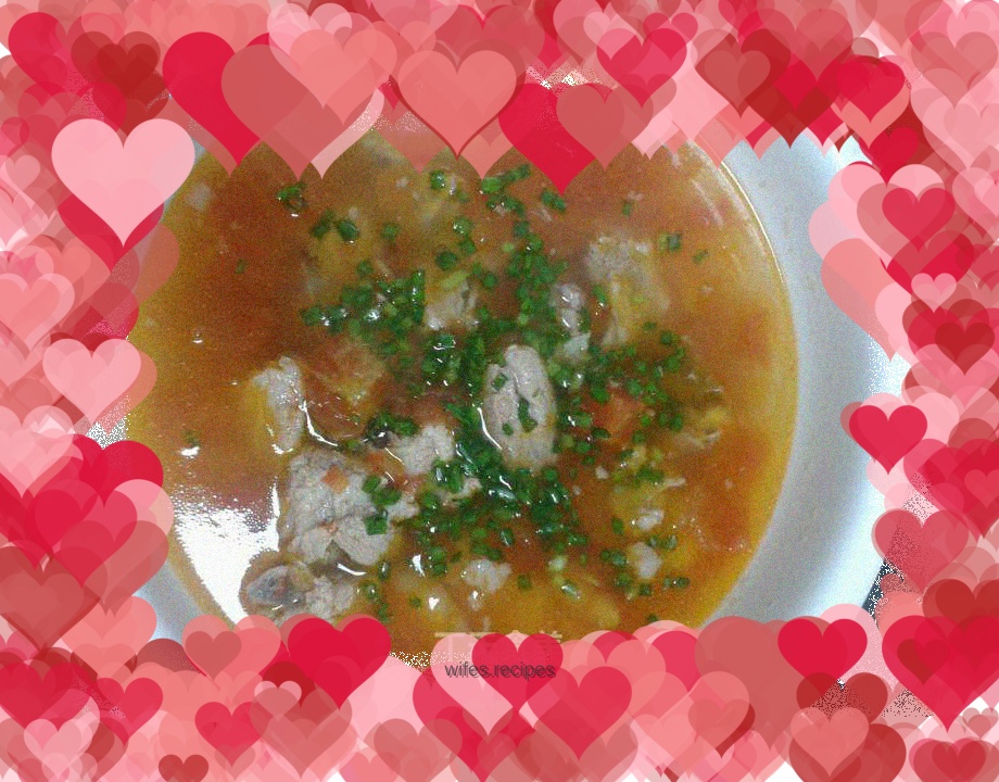 Tomato pork ribs soup