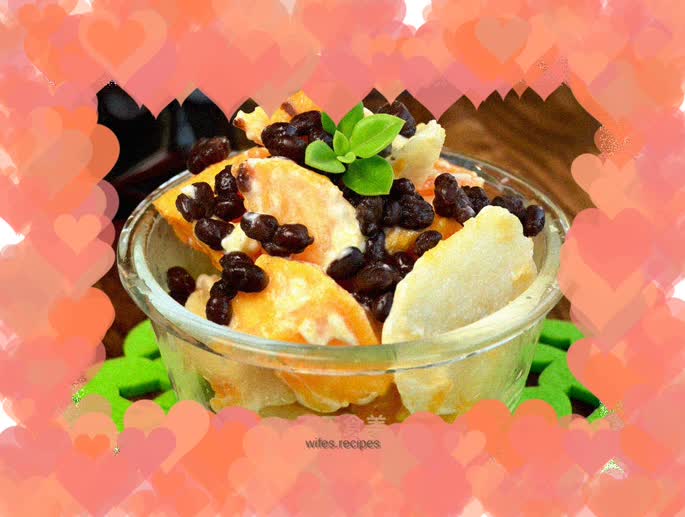 Sweet Red Bean and Papaya Salad