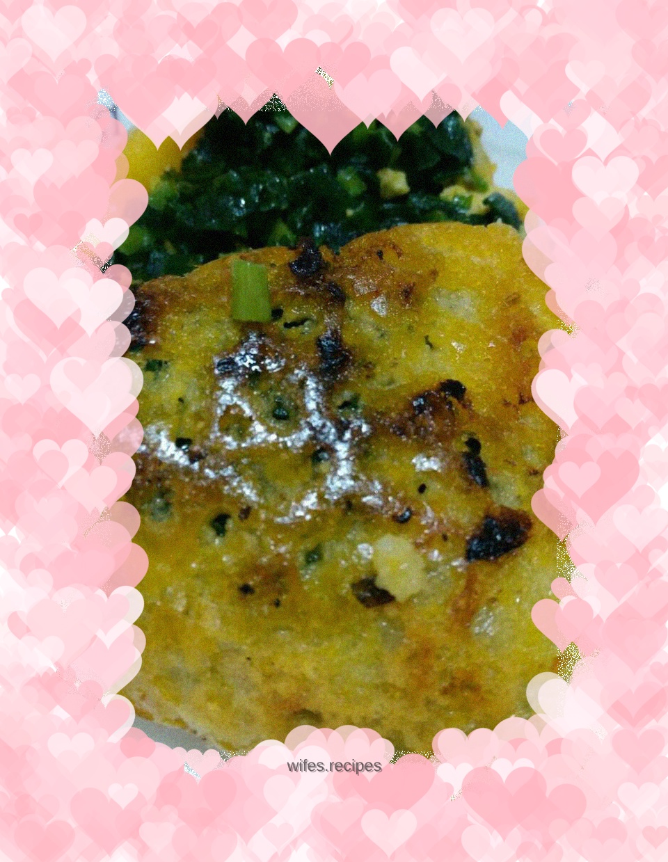 Chive egg paste cake