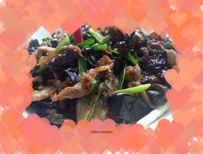 Fried Pork with Black Fungus