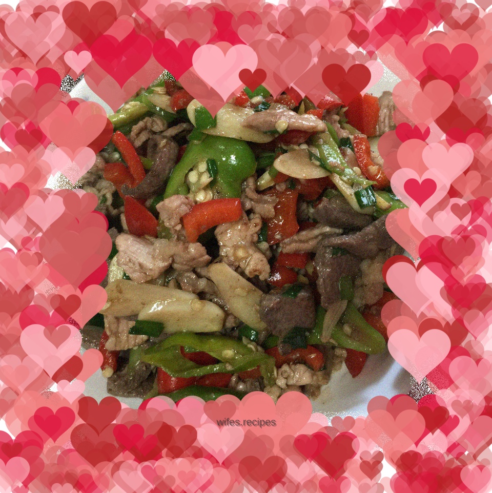 Stir-fried Pork Liver with Double Pepper Pork