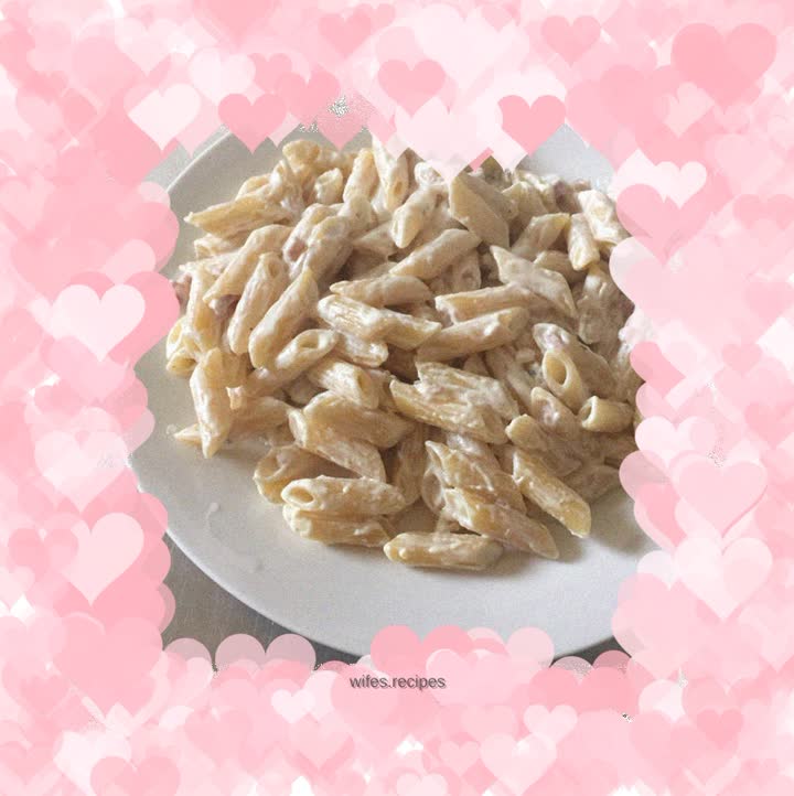 Creamy ham spaghetti