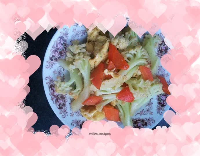 Home cooking ~ Stir-fried cauliflower eggs
