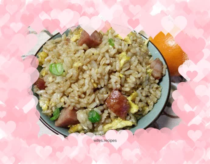 Soy Sauce Sausage Egg Fried Rice