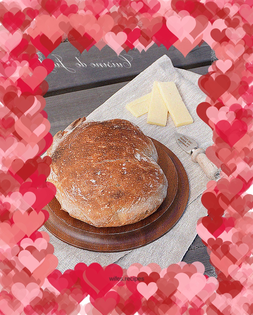 French country bread-super lazy no-knead method