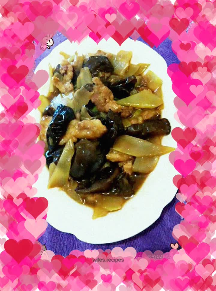 Fried broccoli stalks