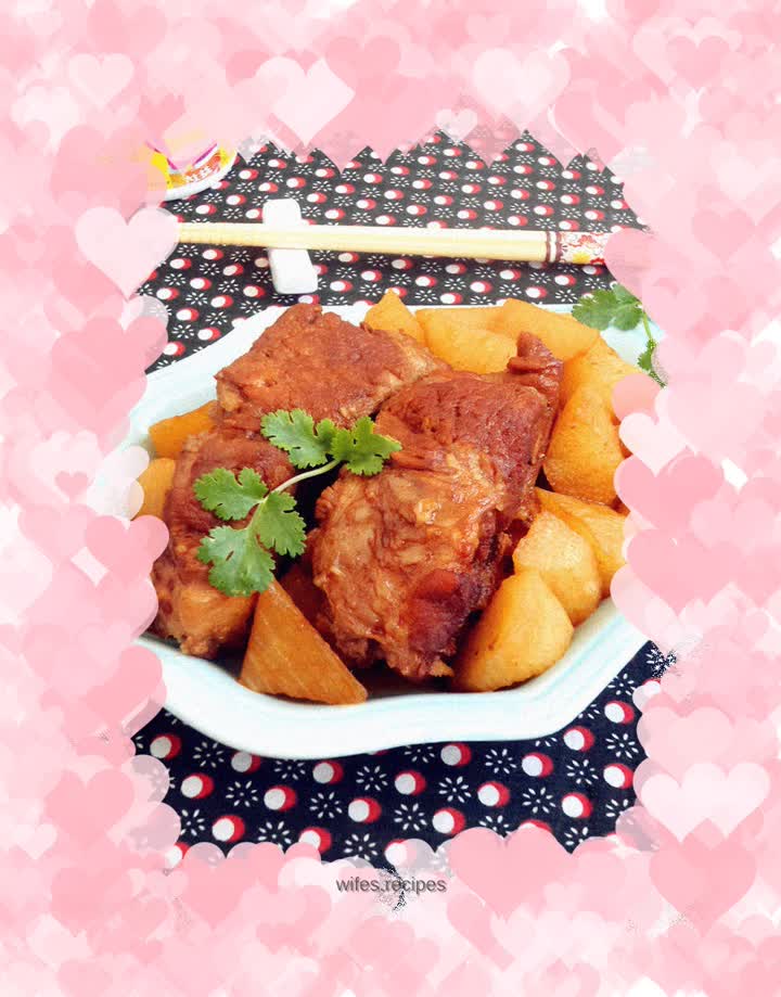 Big row of roasted yam