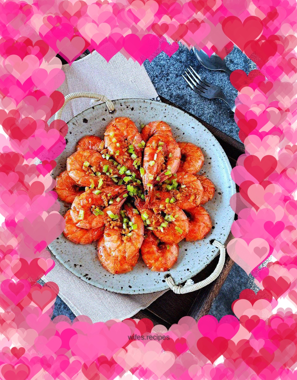 Fresh garlic shrimp