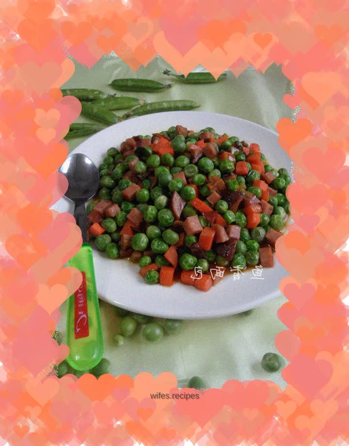 Stir-fried four cubes with soy sauce