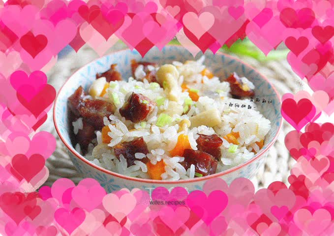 Sausage braised rice