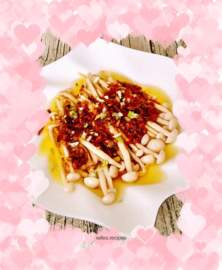 White Jade Mushroom in Garlic Oyster Sauce