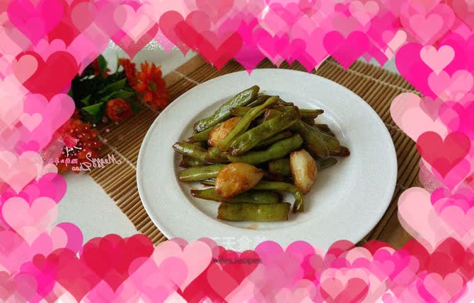 Roasted lentils with garlic