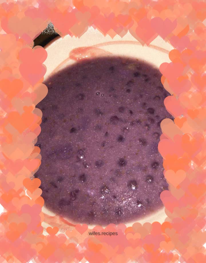 Red bean, purple sweet potato and sago paste