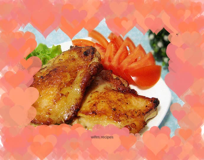 Pan-fried chicken steak (two dishes for one meal)