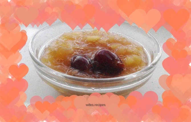 Brown Sugar Apple Tremella Soup