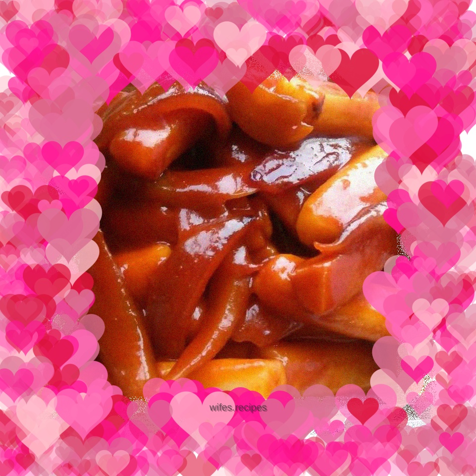 Homemade spicy fried rice cake recipe