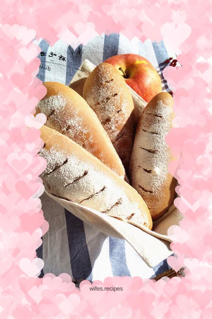 No-knead cocoa baguette