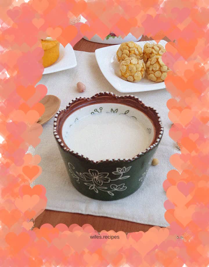 Peanut soy milk