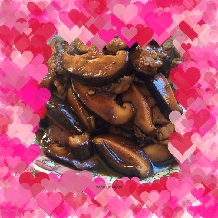 Mushroom meat slices---Mom’s taste