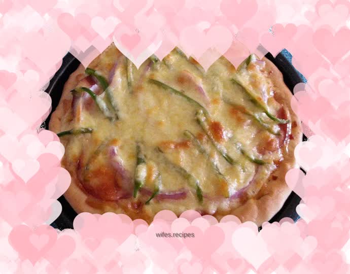 Home version of ham pizza