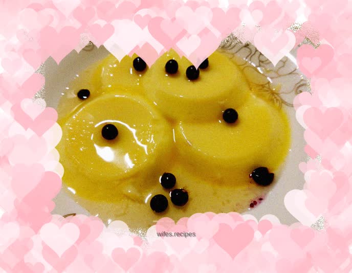 Silky and sweet milk pudding