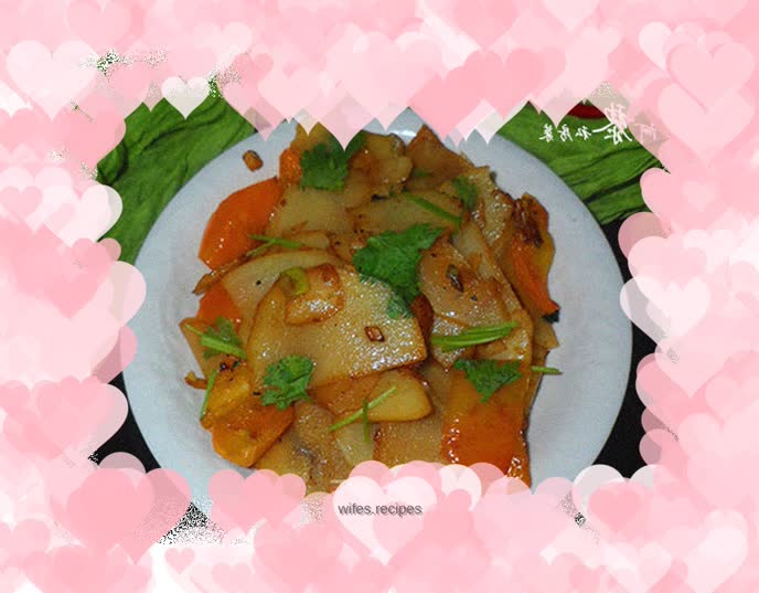 Spicy pepper potato slices