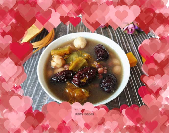 Red Bean, Lotus Seed and Pumpkin Soup