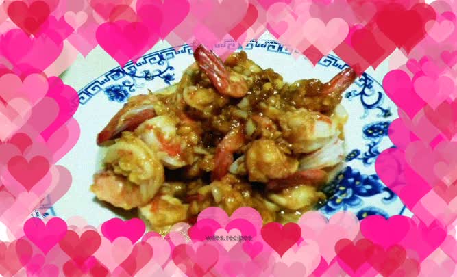 Steamed Shrimp with Garlic Sauce