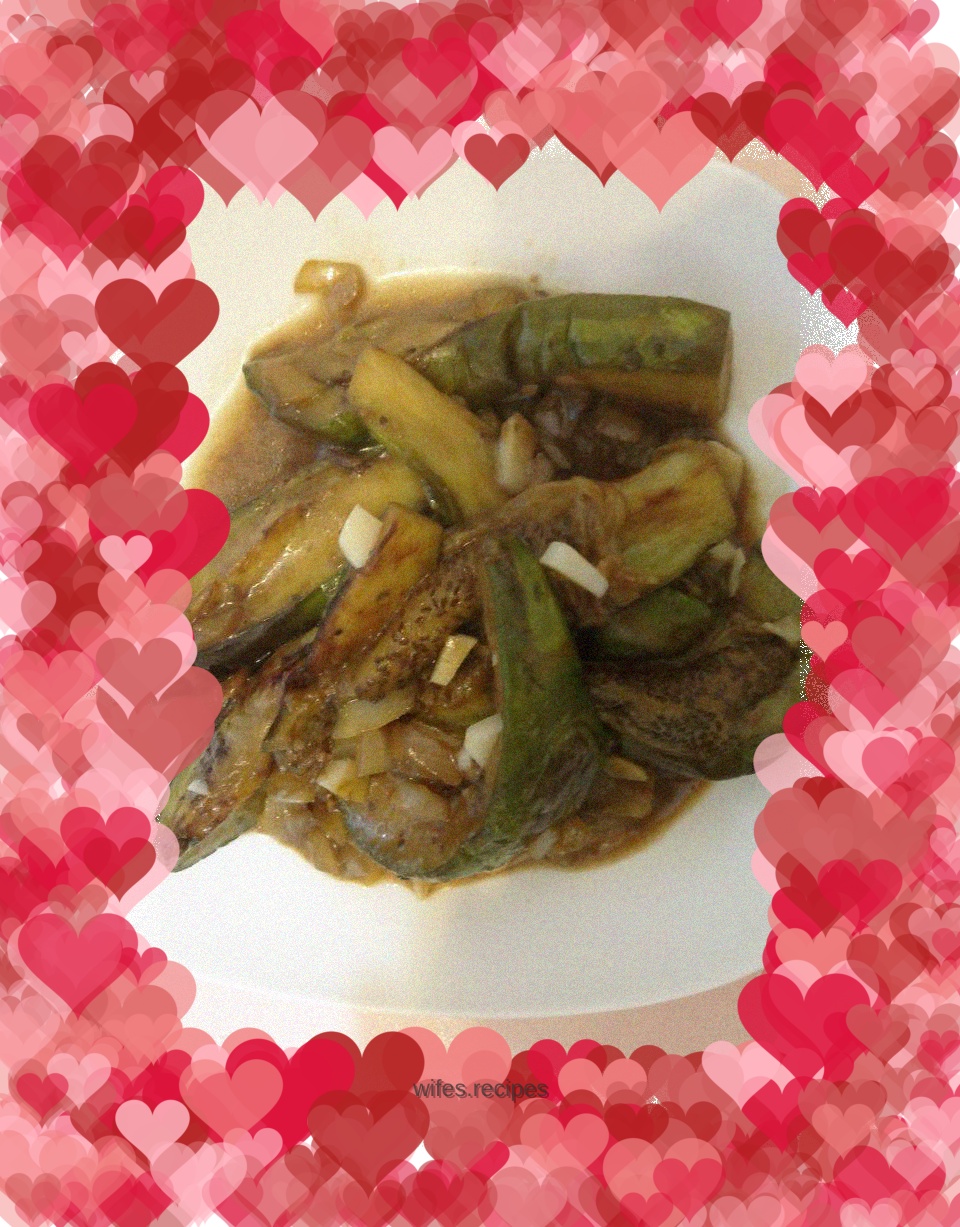 Sauced eggplant