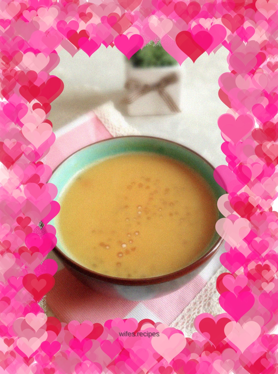 Pumpkin milk sago