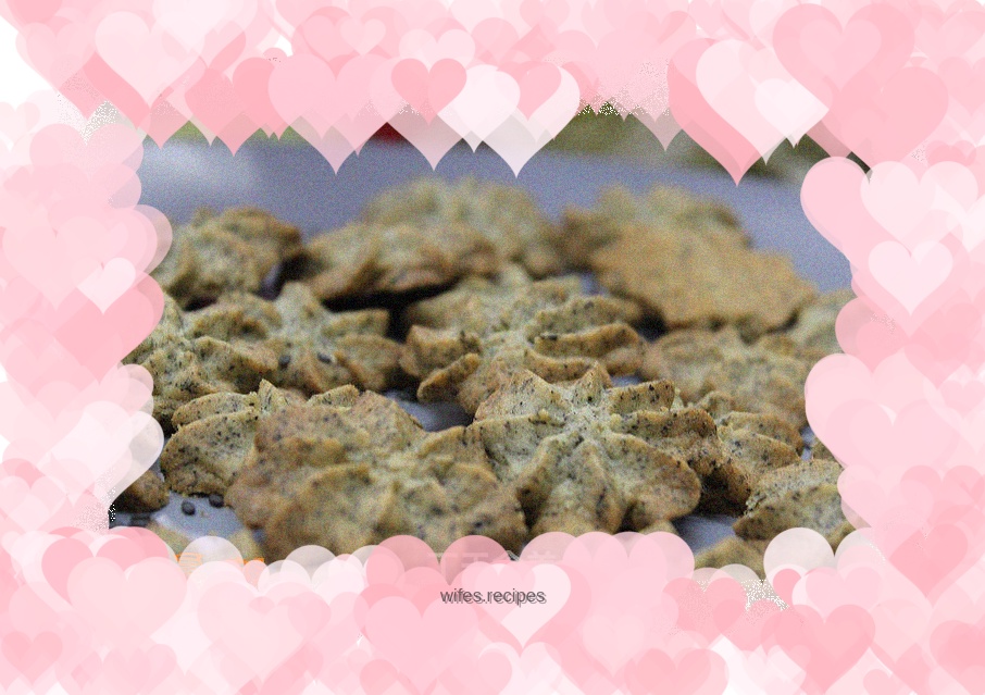 Black sesame cookies