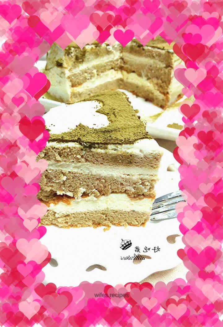 Cloud matcha cake