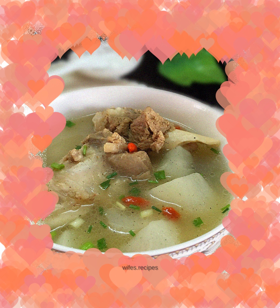 Lamb stewed with radish