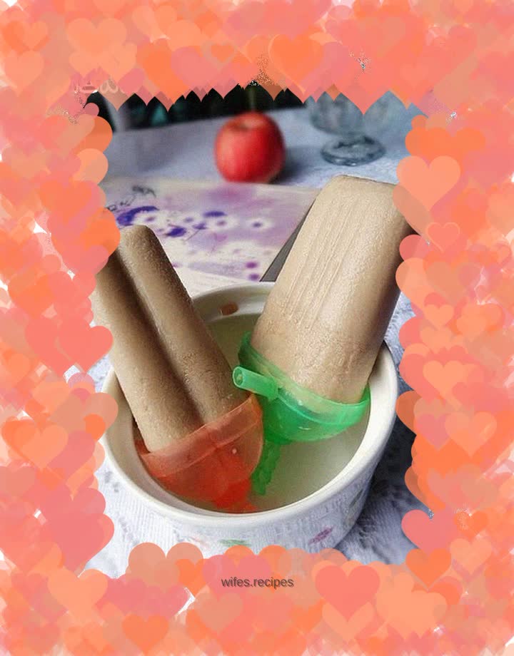 Milk coffee popsicle