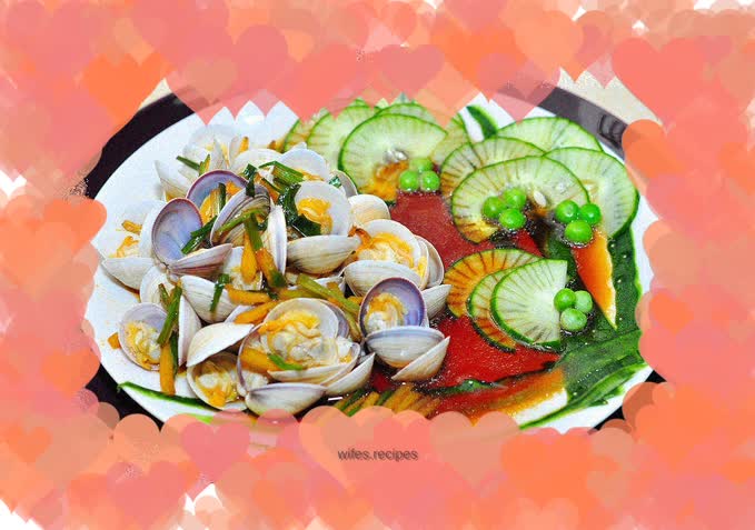 Clams with scallion oil