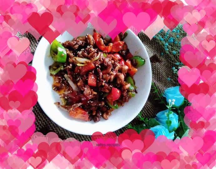 Stir-fried diced chicken