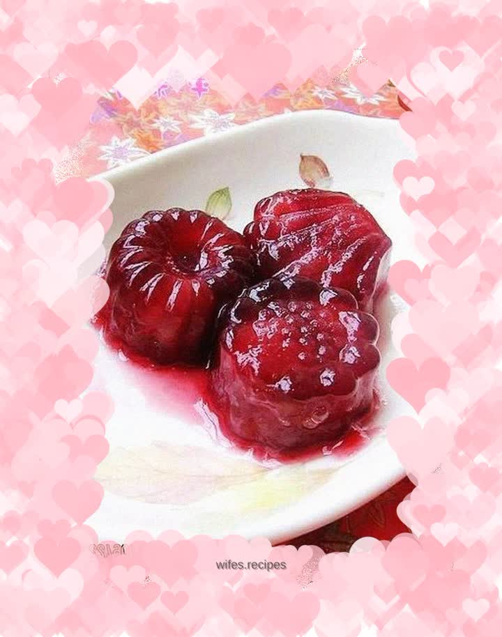 Cherry pulp jelly
