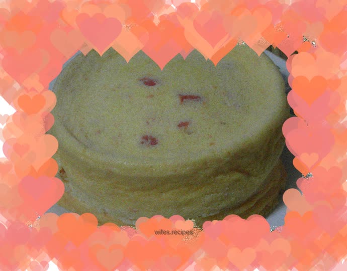 Tomato chiffon cake