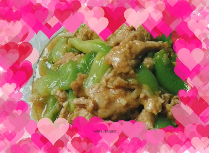 Loofah and Sliced Pork