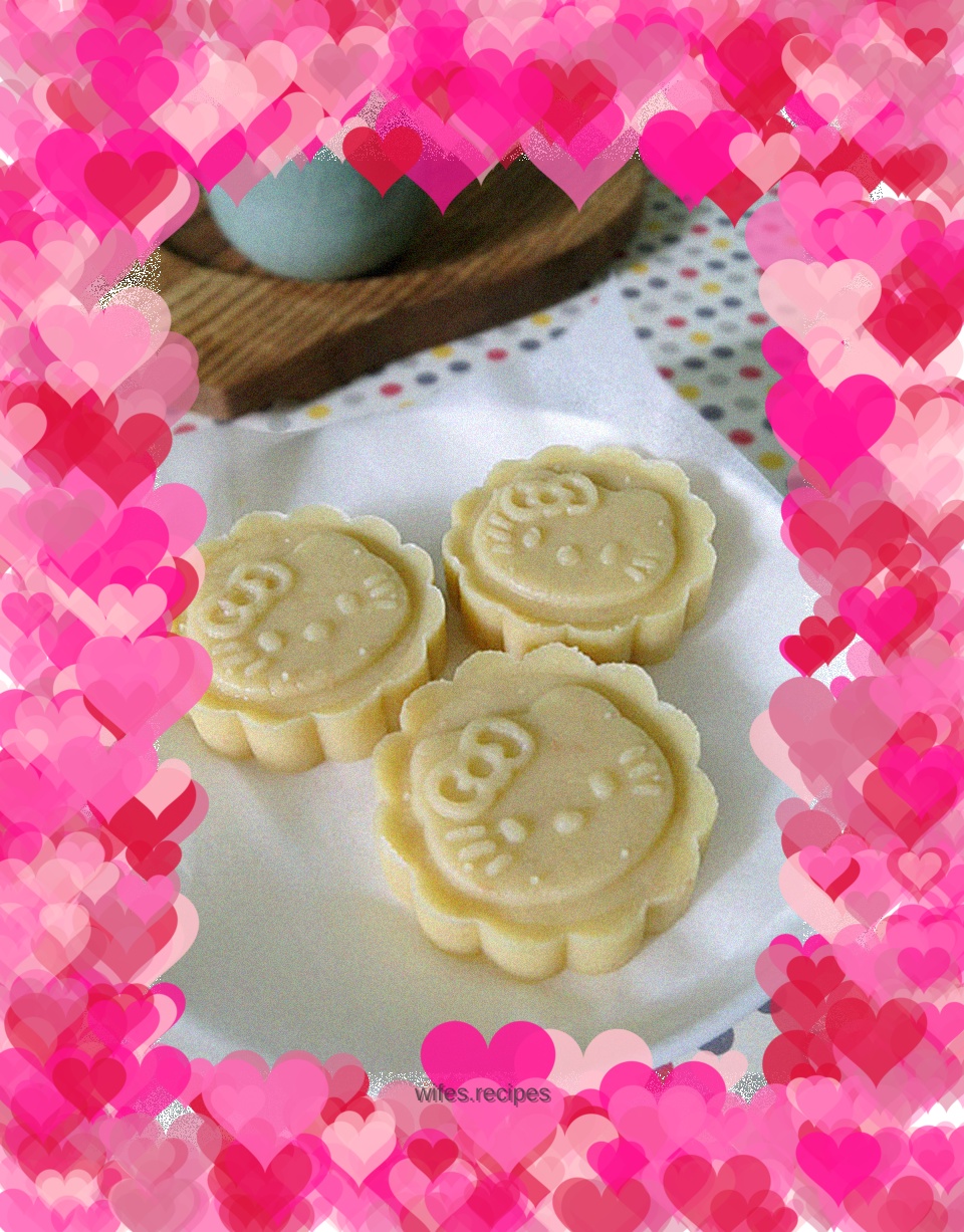 Pure mung bean cake--plus tips for faster peeling of mung beans