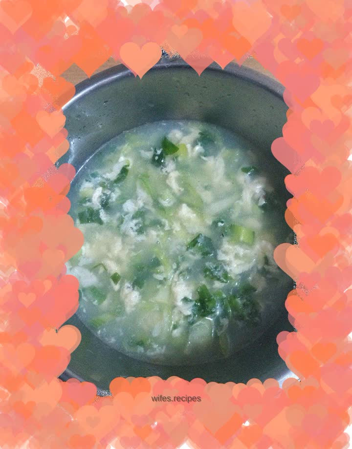 Cabbage and egg soup