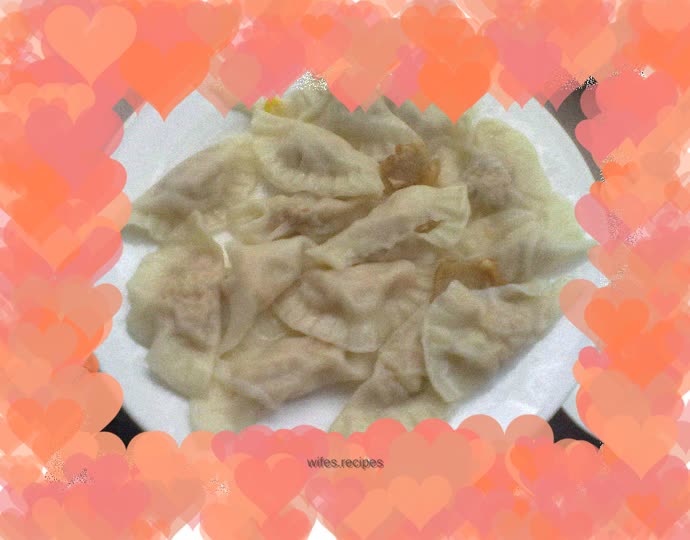 Corn, carrot and pork dumplings